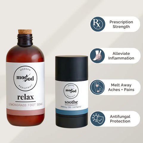 foot pain relief duo | RELAX + SOOTHE Modern Podiatrist